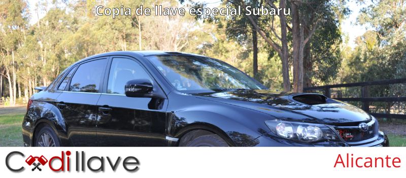 Copias de llaves de Subaru en Alicante