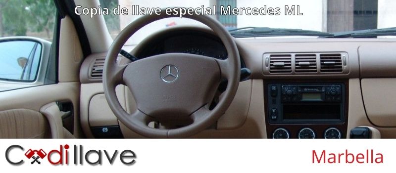 Copias de llaves de Mercedes ML en Marbella
