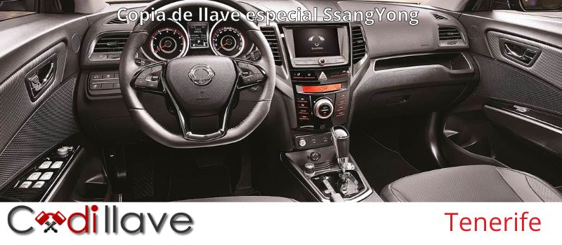Copias de llaves de SsangYong en Tenerife