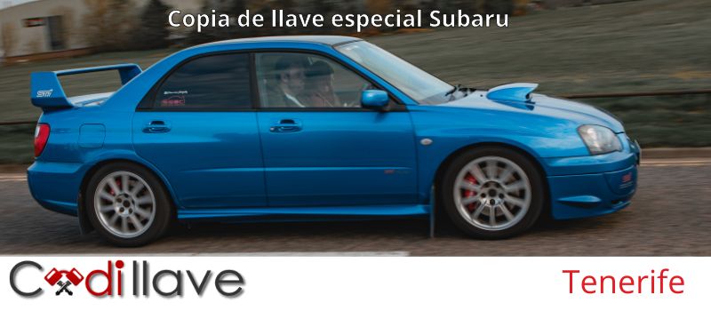 Copias de llaves de Subaru en Tenerife